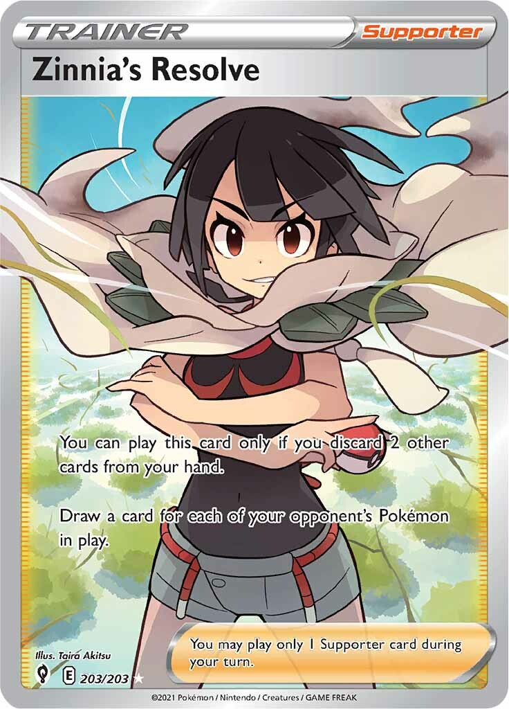 Zinnia's Resolve (203/203) [Sword & Shield: Evolving Skies] | L.A. Mood Comics and Games