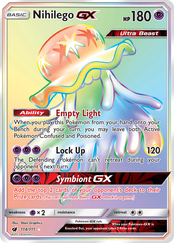 Nihilego GX (114/111) [Sun & Moon: Crimson Invasion] | L.A. Mood Comics and Games