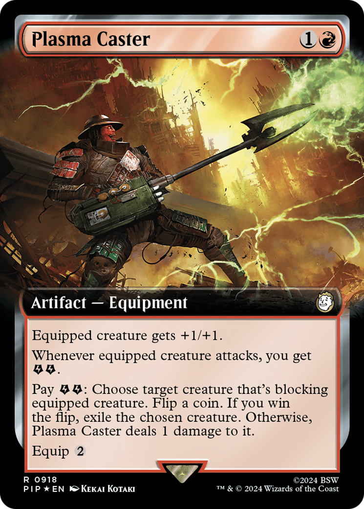 Plasma Caster (Extended Art) (Surge Foil) [Fallout] | L.A. Mood Comics and Games