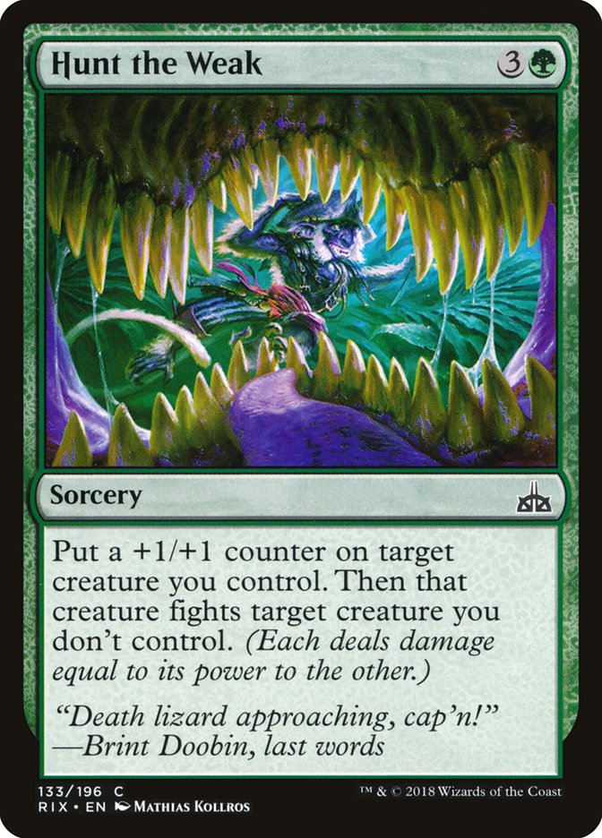 Hunt the Weak [Rivals of Ixalan] | L.A. Mood Comics and Games