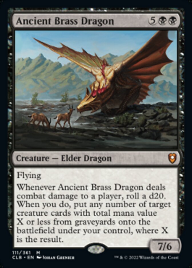 Ancient Brass Dragon [Commander Legends: Battle for Baldur's Gate] | L.A. Mood Comics and Games