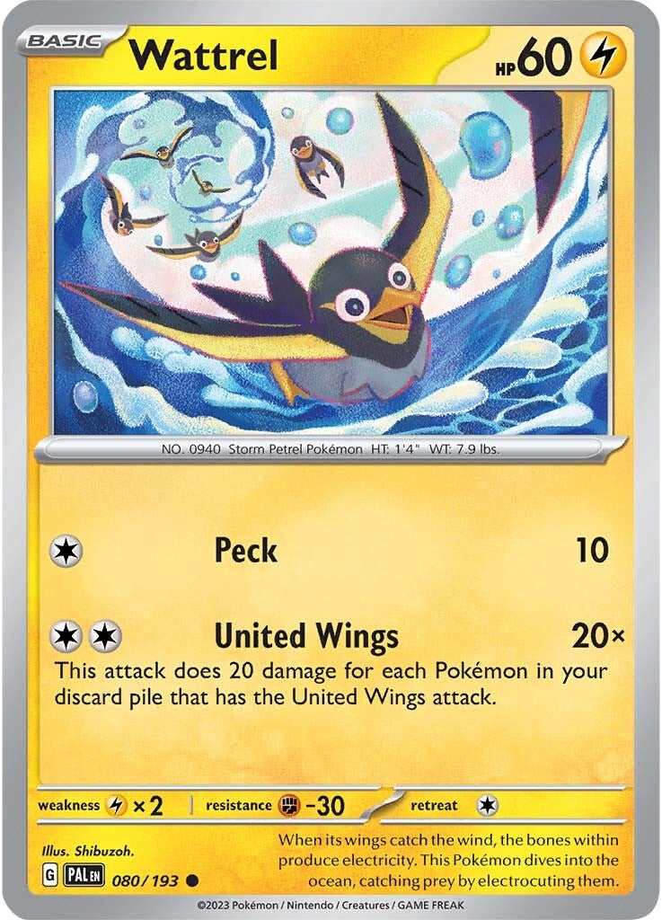 Wattrel (080/193) [Scarlet & Violet: Paldea Evolved] | L.A. Mood Comics and Games