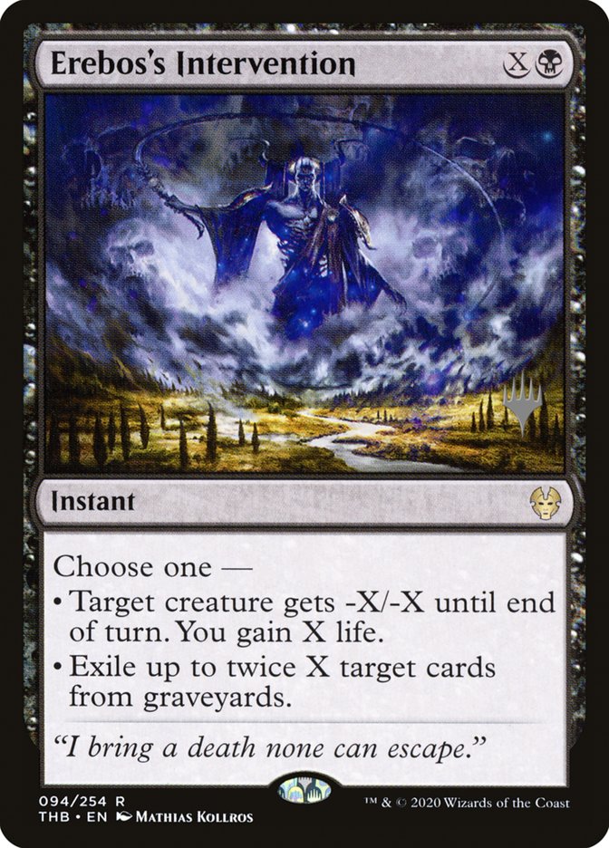 Erebos's Intervention (Promo Pack) [Theros Beyond Death Promos] | L.A. Mood Comics and Games