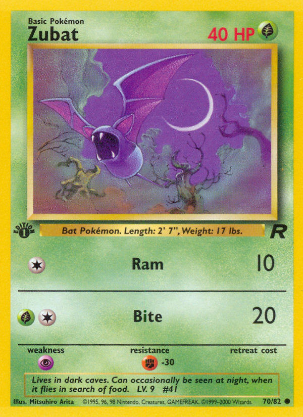 Zubat (70/82) [Team Rocket 1st Edition] | L.A. Mood Comics and Games