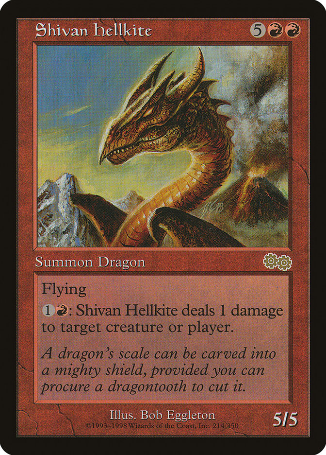 Shivan Hellkite [Urza's Saga] | L.A. Mood Comics and Games