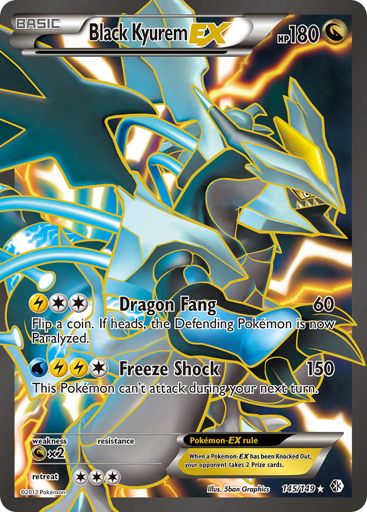 Black Kyurem EX (145/149) [Black & White: Boundaries Crossed] | L.A. Mood Comics and Games