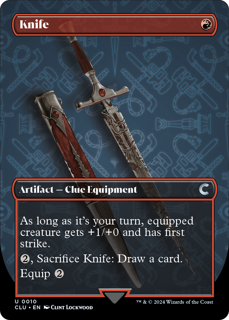 Knife (Borderless) [Ravnica: Clue Edition] | L.A. Mood Comics and Games