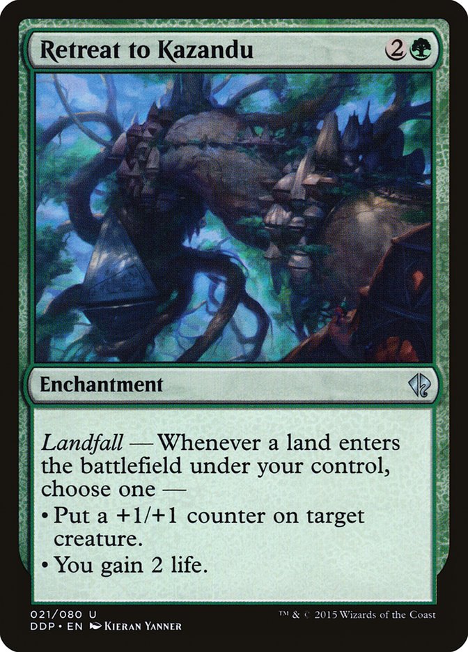 Retreat to Kazandu [Duel Decks: Zendikar vs. Eldrazi] | L.A. Mood Comics and Games