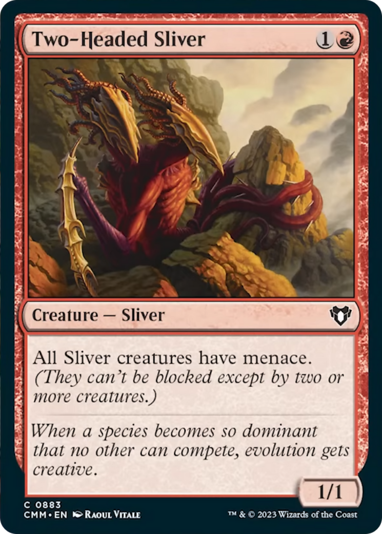 Two-Headed Sliver [Commander Masters] | L.A. Mood Comics and Games