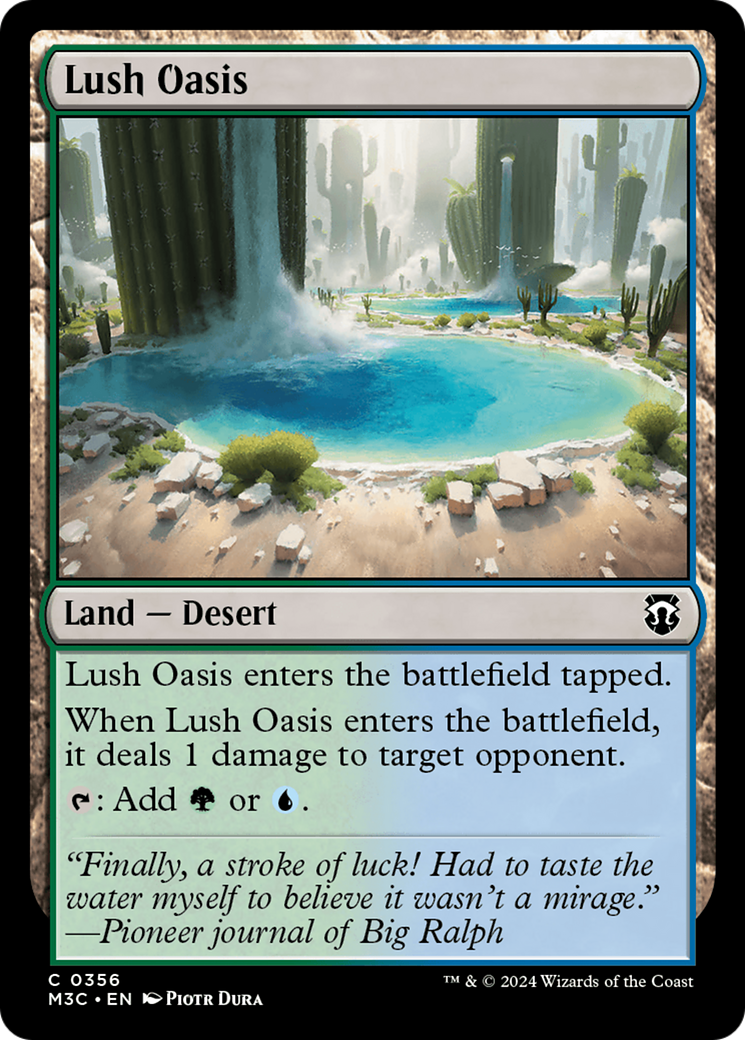 Lush Oasis (Ripple Foil) [Modern Horizons 3 Commander] | L.A. Mood Comics and Games