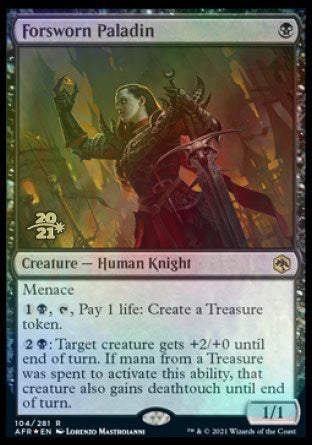 Forsworn Paladin [Dungeons & Dragons: Adventures in the Forgotten Realms Prerelease Promos] | L.A. Mood Comics and Games