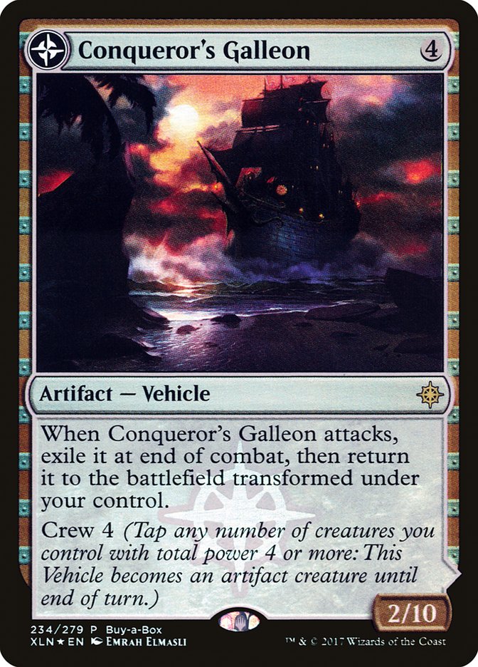 Conqueror's Galleon // Conqueror's Foothold (Buy-A-Box) [Ixalan Treasure Chest] | L.A. Mood Comics and Games