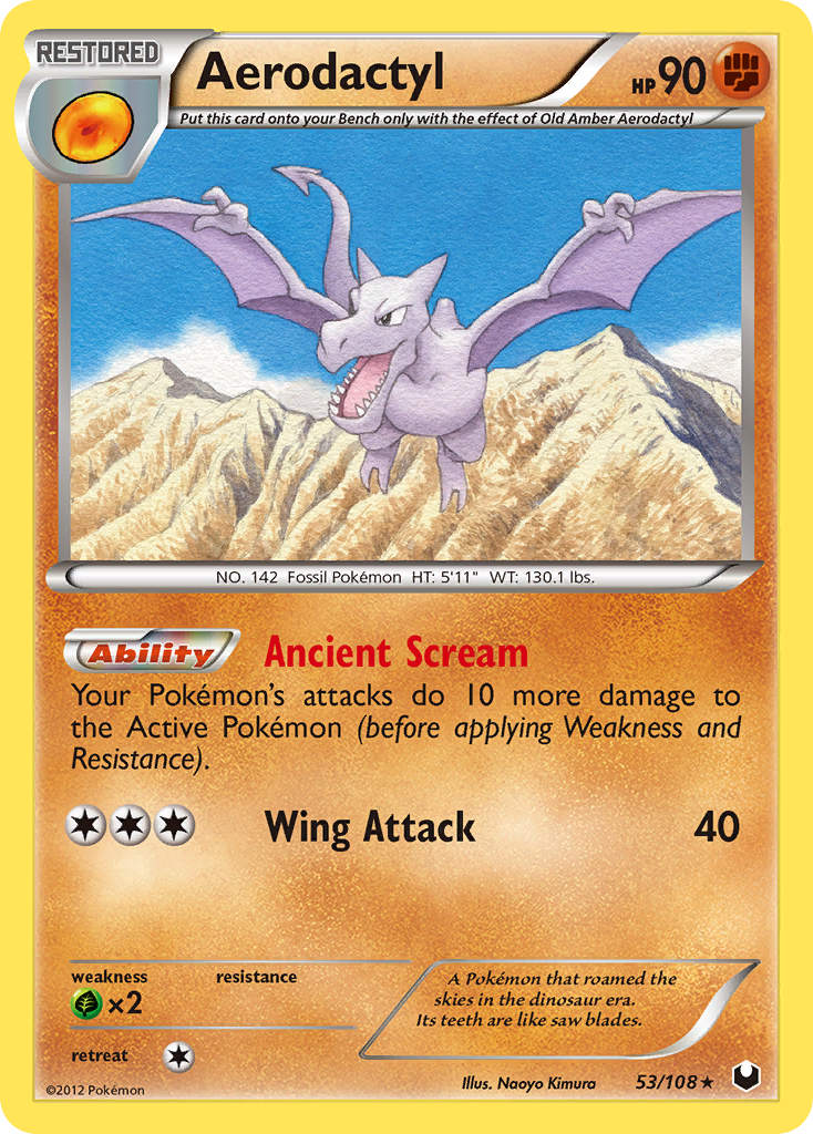 Aerodactyl (53/108) [Black & White: Dark Explorers] | L.A. Mood Comics and Games