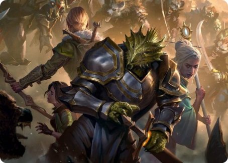 You Come to the Gnoll Camp Art Card [Dungeons & Dragons: Adventures in the Forgotten Realms Art Series] | L.A. Mood Comics and Games