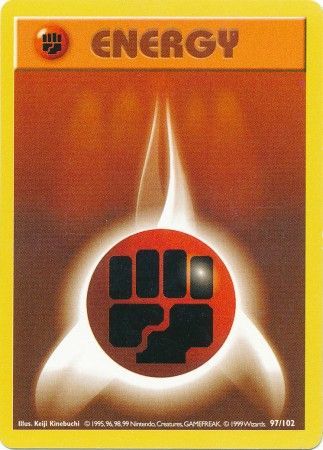 Fighting Energy (97/102) [Base Set Shadowless Unlimited] | L.A. Mood Comics and Games