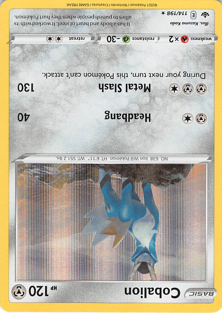 Cobalion (114/198) [Sword & Shield: Chilling Reign] | L.A. Mood Comics and Games