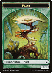 Cat Warrior // Plant Double-Sided Token [Commander 2018 Tokens] | L.A. Mood Comics and Games