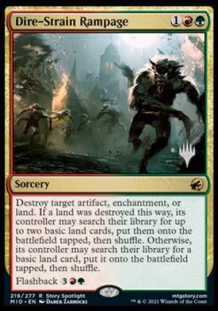 Dire-Strain Rampage (Promo Pack) [Innistrad: Midnight Hunt Promos] | L.A. Mood Comics and Games