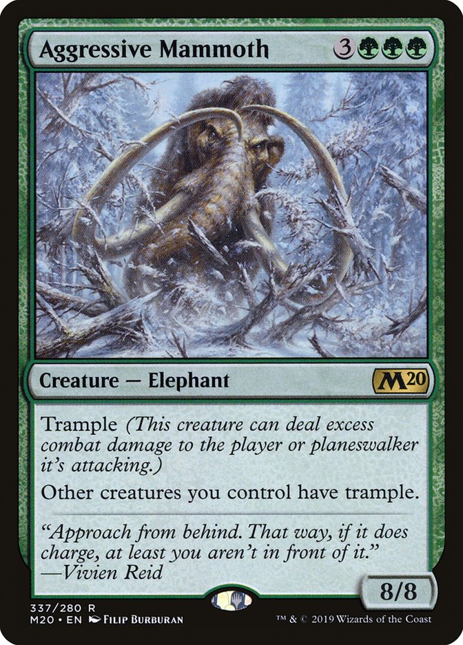 Aggressive Mammoth [Core Set 2020] | L.A. Mood Comics and Games