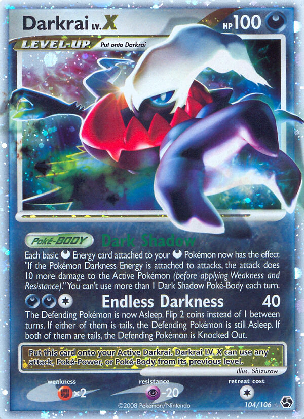 Darkrai LV.X (104/106) [Diamond & Pearl: Great Encounters] | L.A. Mood Comics and Games