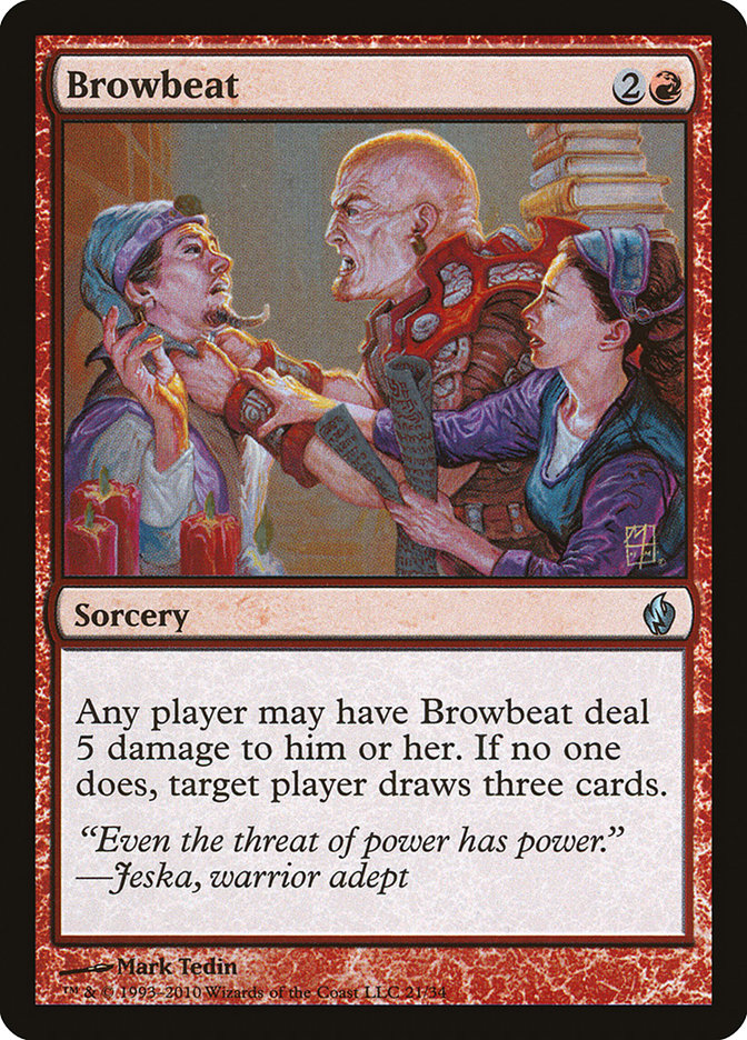 Browbeat [Premium Deck Series: Fire and Lightning] | L.A. Mood Comics and Games