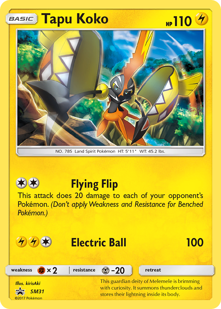 Tapu Koko (SM31) [Sun & Moon: Black Star Promos] | L.A. Mood Comics and Games