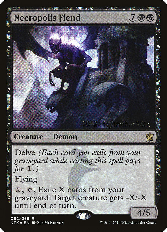 Necropolis Fiend [Khans of Tarkir Prerelease Promos] | L.A. Mood Comics and Games