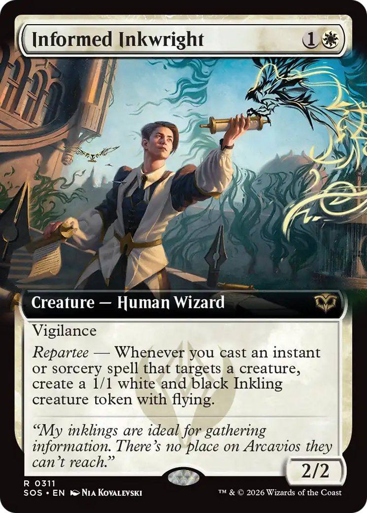 Informed Inkwright (Extended Art) [Secrets of Strixhaven] | L.A. Mood Comics and Games