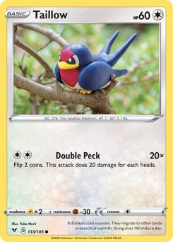 Taillow (133/185) [Sword & Shield: Vivid Voltage] | L.A. Mood Comics and Games