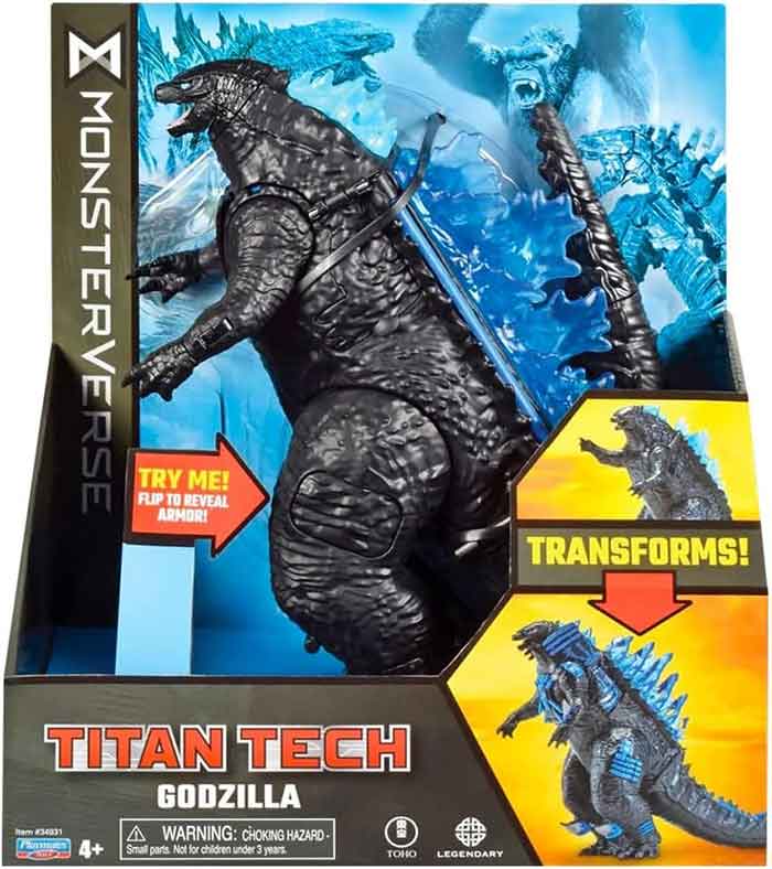 Godzilla X Kong Monsterverse 8 Inch Action Figure Titan Tech Series - Transforming Godzilla | L.A. Mood Comics and Games