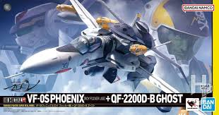 Bandai HI-METAL R VF-0A Pheonix (Shin Kudo Use) + QF-2200D-B Ghost "Macross Zero" | L.A. Mood Comics and Games