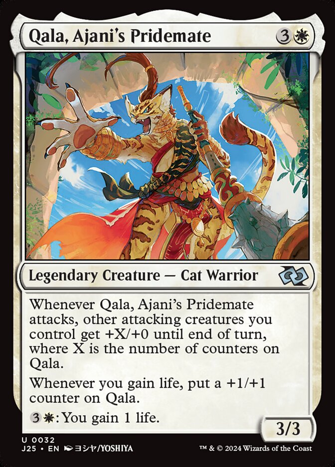 Qala, Ajani's Pridemate (Anime) [Foundations Jumpstart] | L.A. Mood Comics and Games