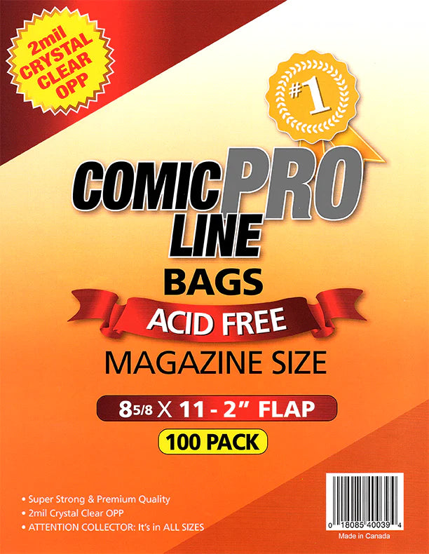 ComicPro Line Magazine Bags 8 5/8" | L.A. Mood Comics and Games