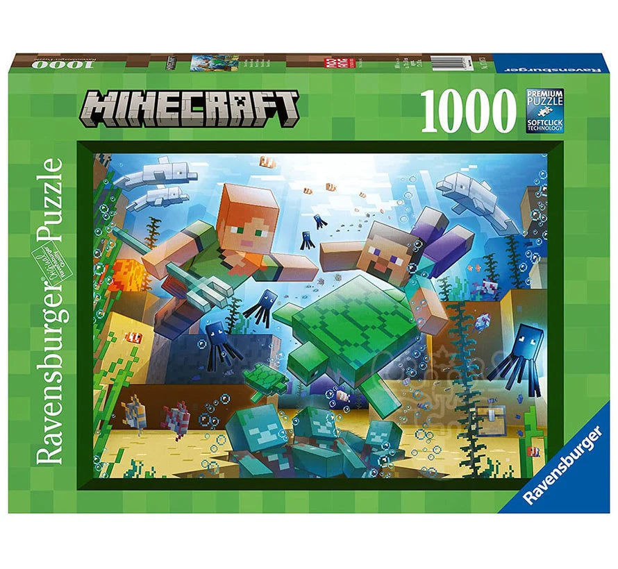 Puzzle: 1000pc Minecraft Mosaic | L.A. Mood Comics and Games