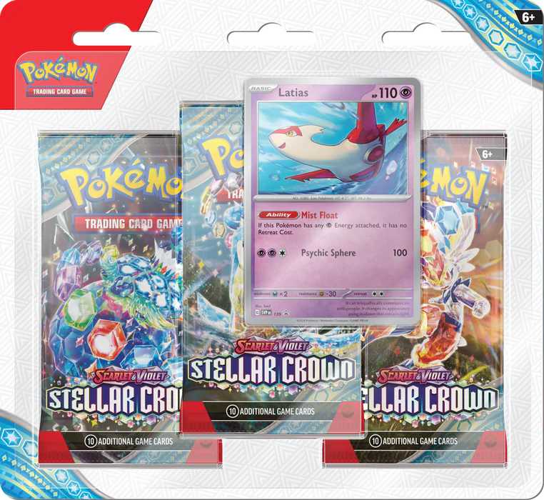 Pokemon Stellar Crown 3 Pack | L.A. Mood Comics and Games