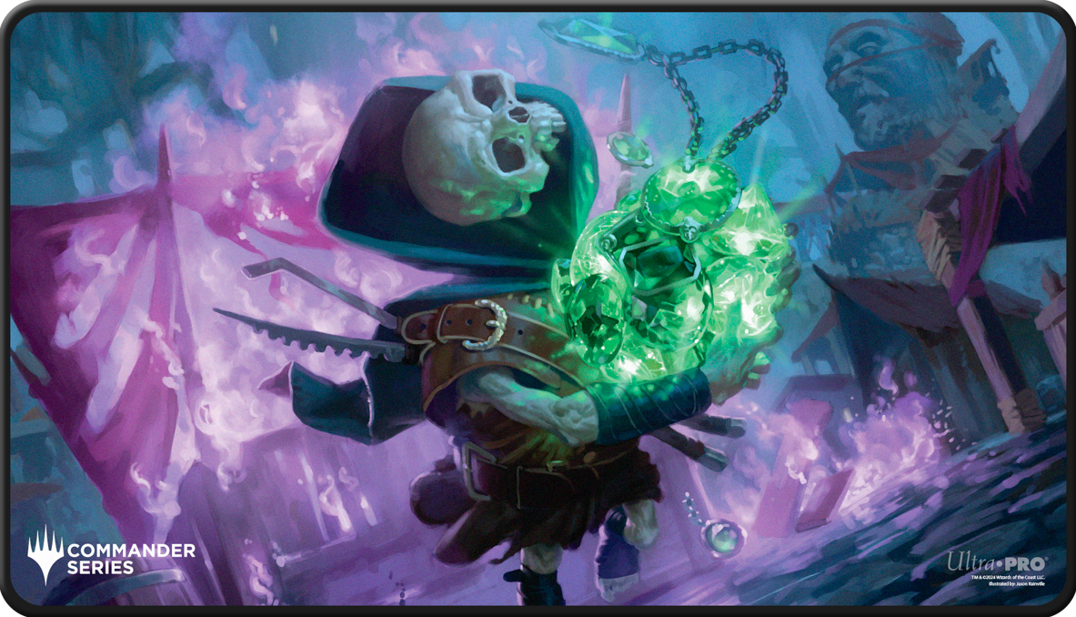 UP PLAYMAT MTG COMMANDER SERIES TINYBONES BLACK STITCHED | L.A. Mood Comics and Games