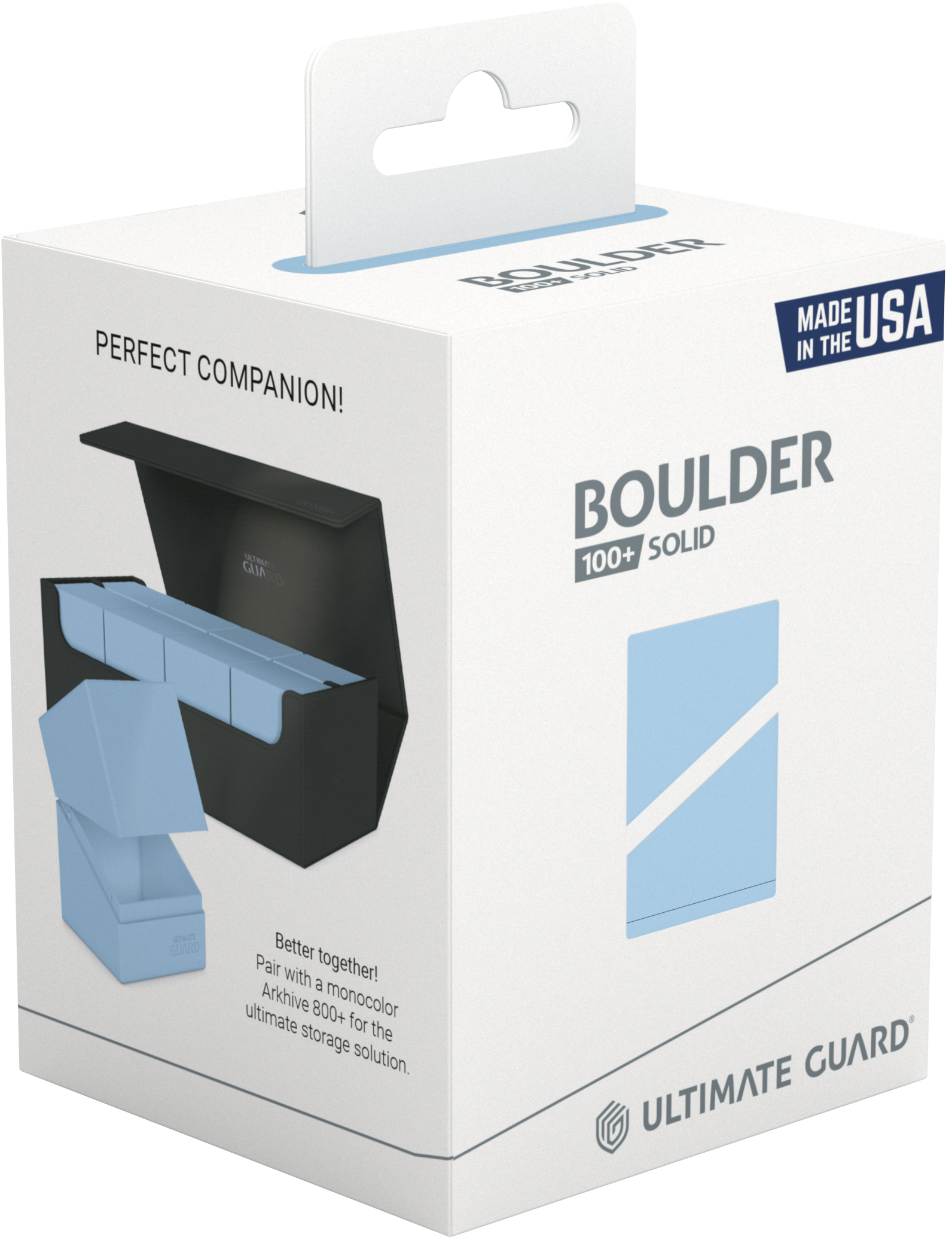 UG DECK CASE BOULDER 100+ PASTEL SOLID BABY BLUE | L.A. Mood Comics and Games