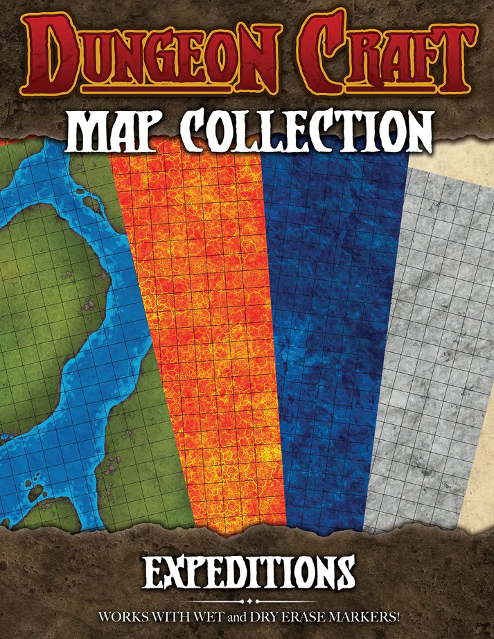 Dungeon Craft Battle Map - Expeditions (4PK) | L.A. Mood Comics and Games