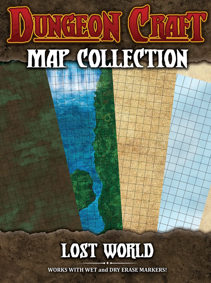 Dungeon Craft Battle Map - Lost World (4PK) | L.A. Mood Comics and Games
