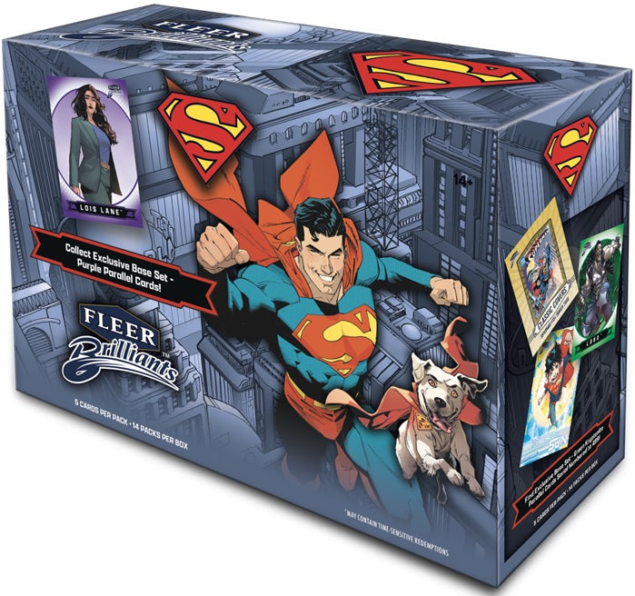 FLEER BRILLIANTS SUPERMAN MEGA BOX | L.A. Mood Comics and Games