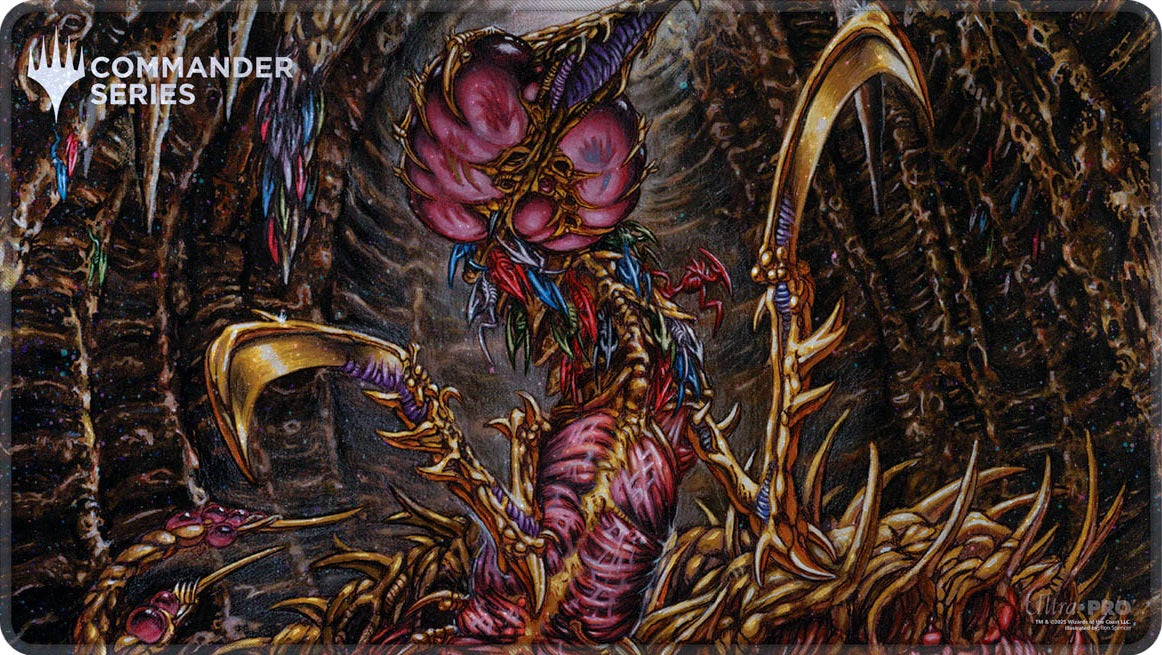 UP PLAYMAT MTG COMMANDER SERIES FAN VOTE 1 SLIVER QUEEN HOLOFOIL | L.A. Mood Comics and Games