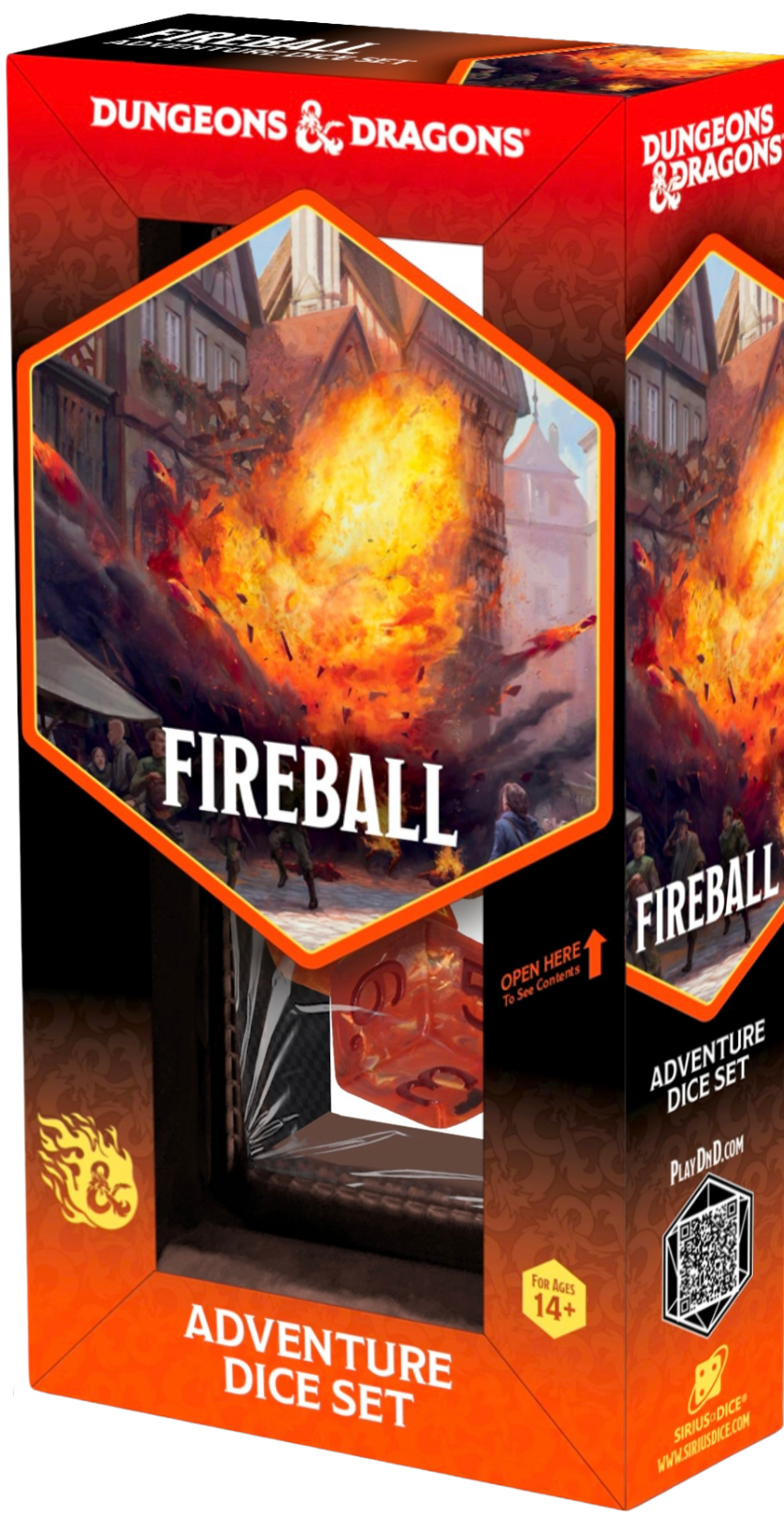 DND ADVENTURE DICE FIREBALL | L.A. Mood Comics and Games