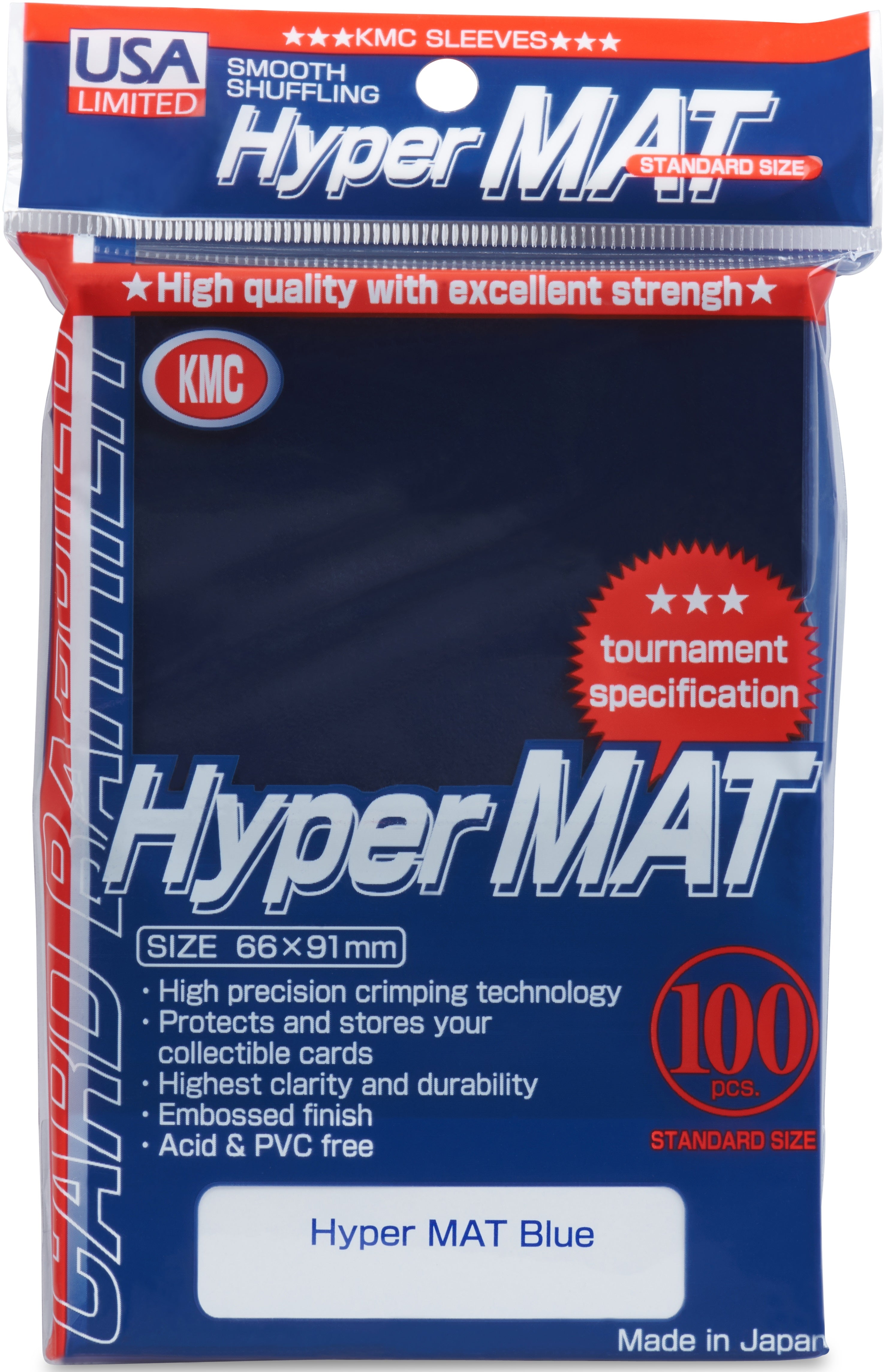 KMC HYPER MATTE BLUE 100CT | L.A. Mood Comics and Games