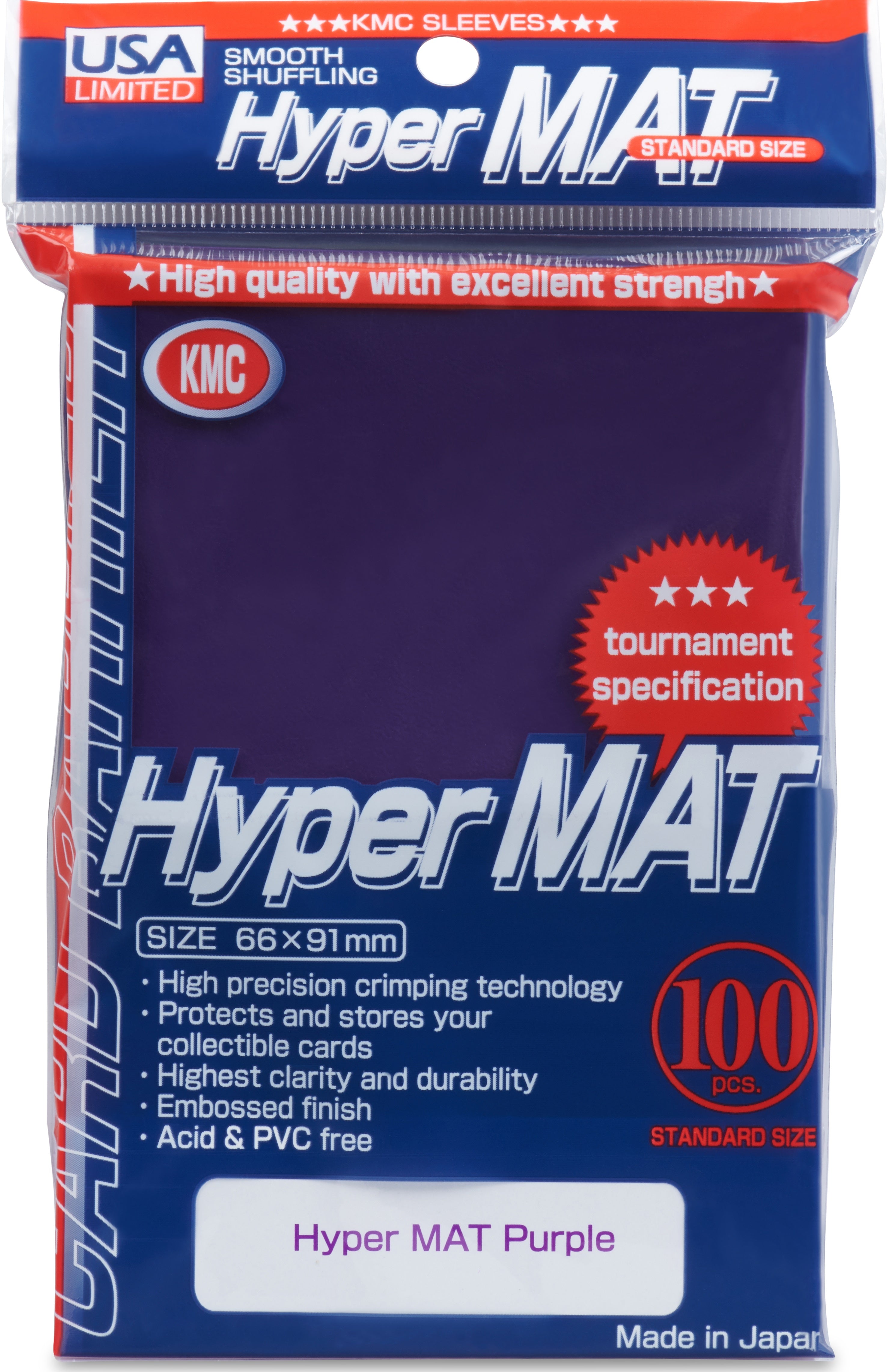 KMC HYPER MATTE PURPLE 100CT | L.A. Mood Comics and Games
