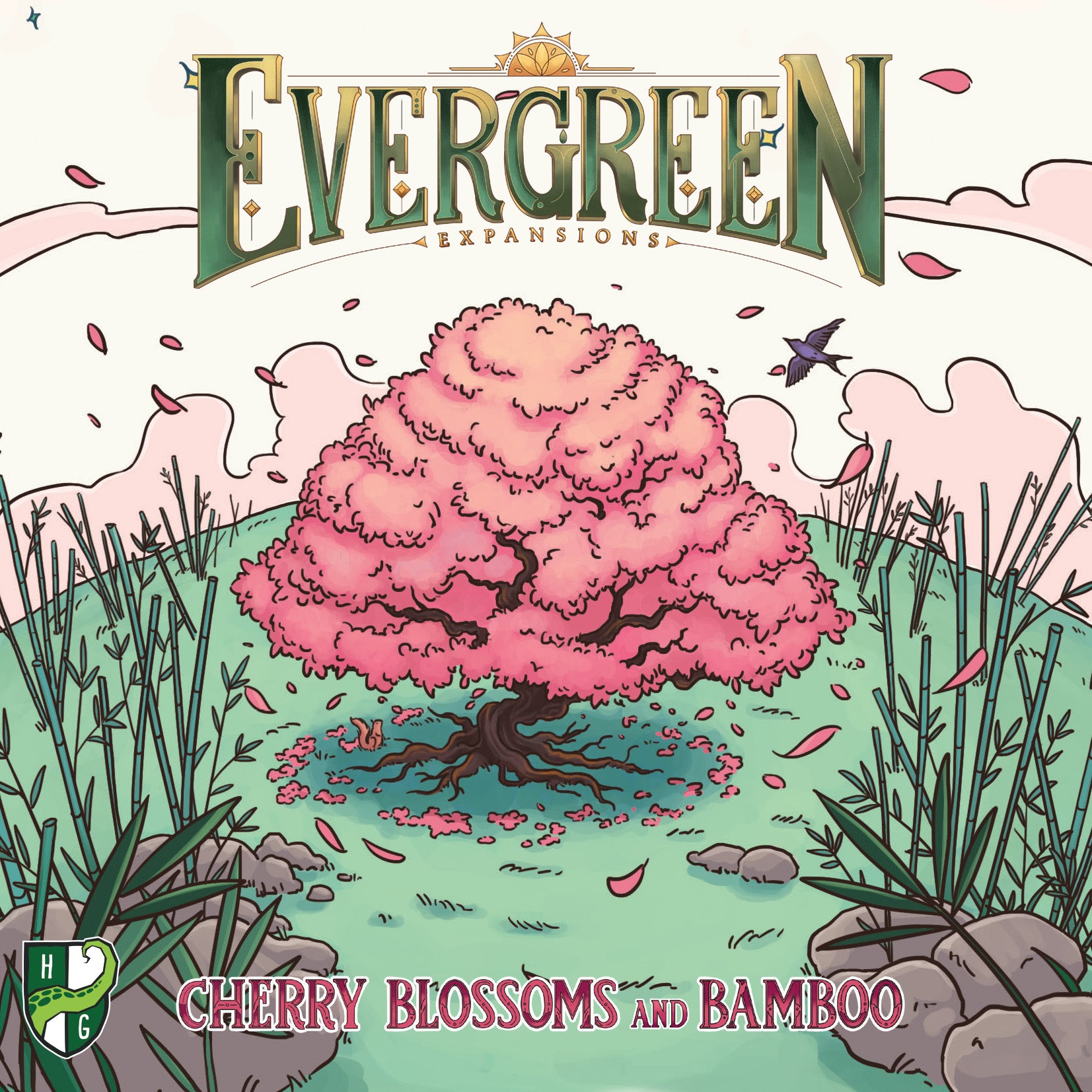EVERGREEN CHERRY BLOSSOMS AND BAMBOO | L.A. Mood Comics and Games