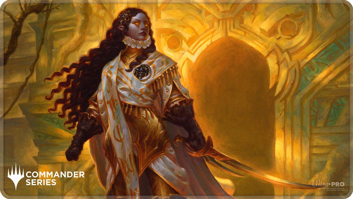 UP PLAYMAT MTG COMMANDER SERIES FAN VOTE 3 ELENDA THE DUSK ROSE STITCHED | L.A. Mood Comics and Games