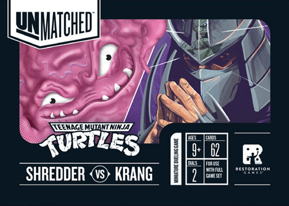 Unmatched Adventures TMNT Shredder Vs. Krang Hero Deck | L.A. Mood Comics and Games