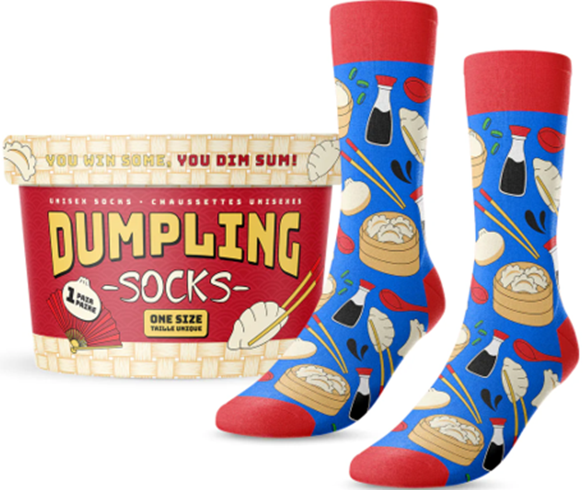 STEAMED DUMPLINGS SOCKS | L.A. Mood Comics and Games