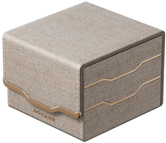 Domaru Gatherer's Tavern Armory Horizon 133+ Deck Box - Alabaster | L.A. Mood Comics and Games