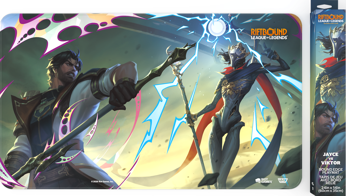 RIFTBOUND LEAGUE OF LEGENDS TCG VENDETTA PLAYMAT: VICTOR VS JAYCE | L.A. Mood Comics and Games